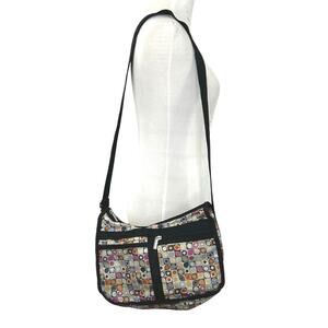 Braciano Women Everyday Crossbody Retro Purse Shoulder Bag Casual Black Colorful
